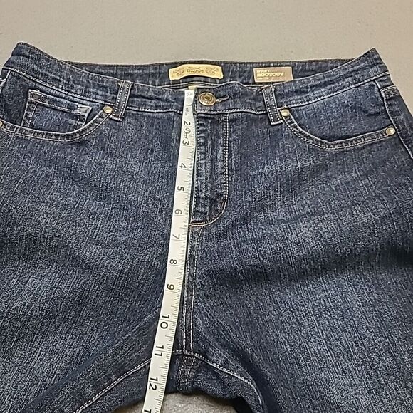 Vintage Nine West Womens Jeans 12 Boho Bootcut Indigo - Picture 8 of 16